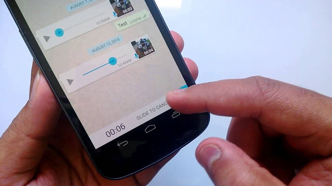 How to Sent Voice Messages in WhatsApp - YouTube