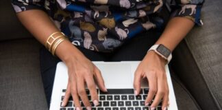 Innovations in Tax Accounting person typing on laptop