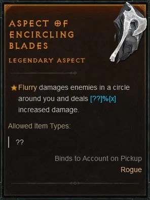 Diablo 4 Aspect of Encircling Blades