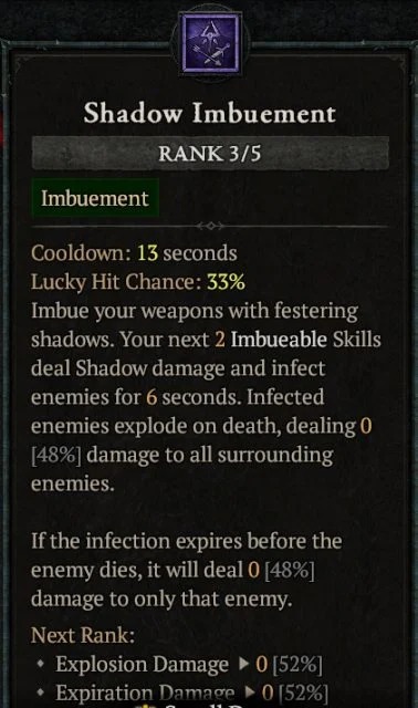 Diablo 4 Shadow Imbuement