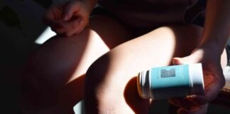 What to Do Assuming You Have Debilitated Knees blue and white labeled bottle