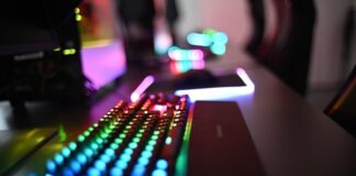 How CSGO Gambling is Evolving a close up of a computer keyboard with colorful lights