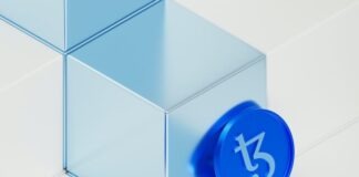 Digital Gold Rush: Cryptocurrency’s Evolution a blue clock sitting on top of a white tiled floor